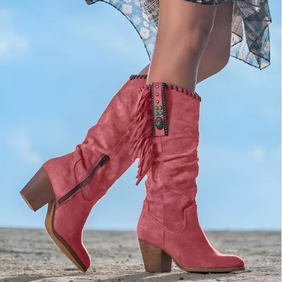 Mara™ - Cowboy boots made of genuine leather.