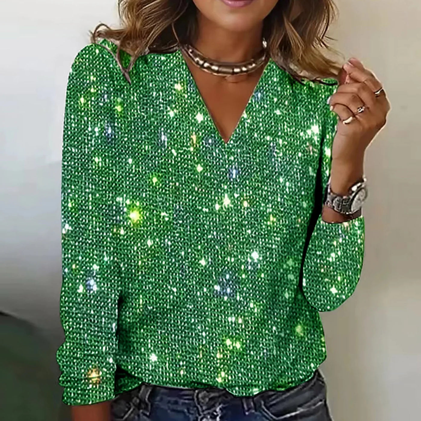 Monique | Top with sequins