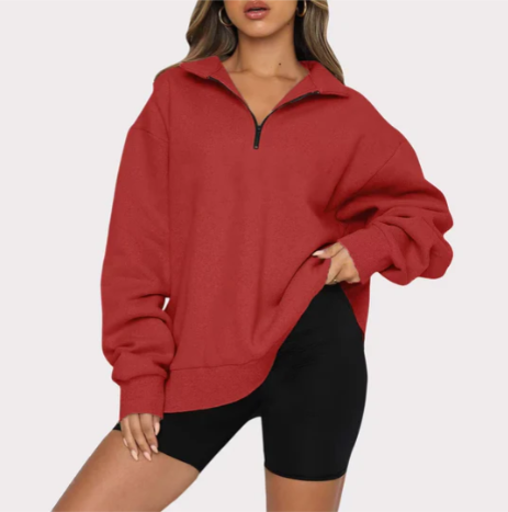 Charlotte – sweatshirt with collar for ladies