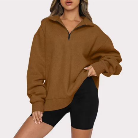 Charlotte – sweatshirt with collar for ladies