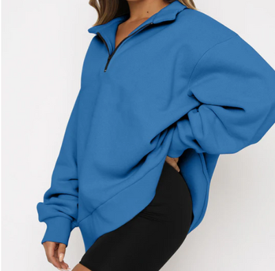 Charlotte – sweatshirt with collar for ladies