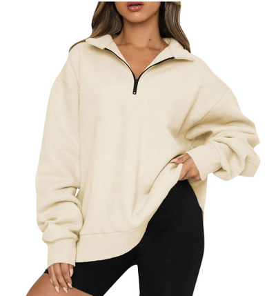 Charlotte – sweatshirt with collar for ladies