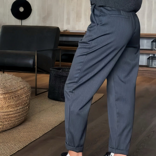 MATHILDA - STRIPED SUIT PANTS